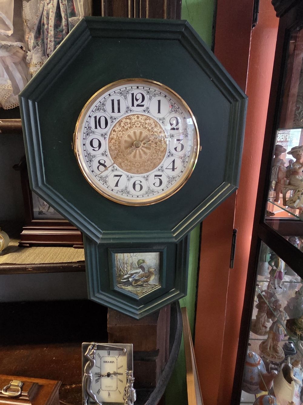 Vintage Replica Of Octagonal Wall Clock "School house"